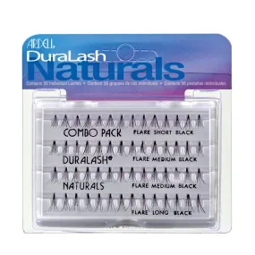 Ardell DuraLash Naturals Knot-Free Individuals, Black, Combo