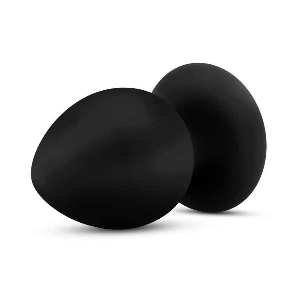Blush Anal Adventures Platinum Silicone Anal Stout Plug - Large Black