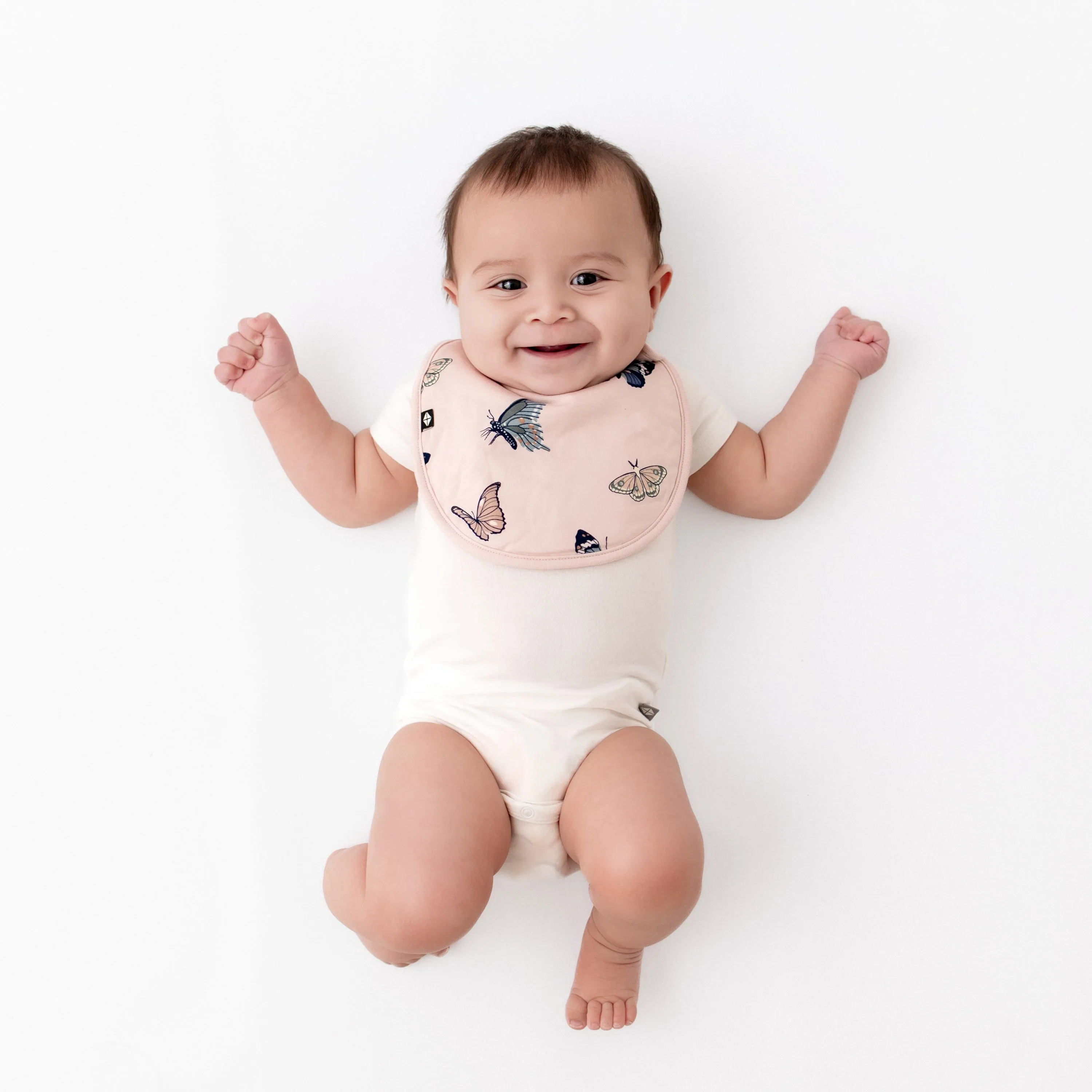 Cushy Bib in Blush Butterfly