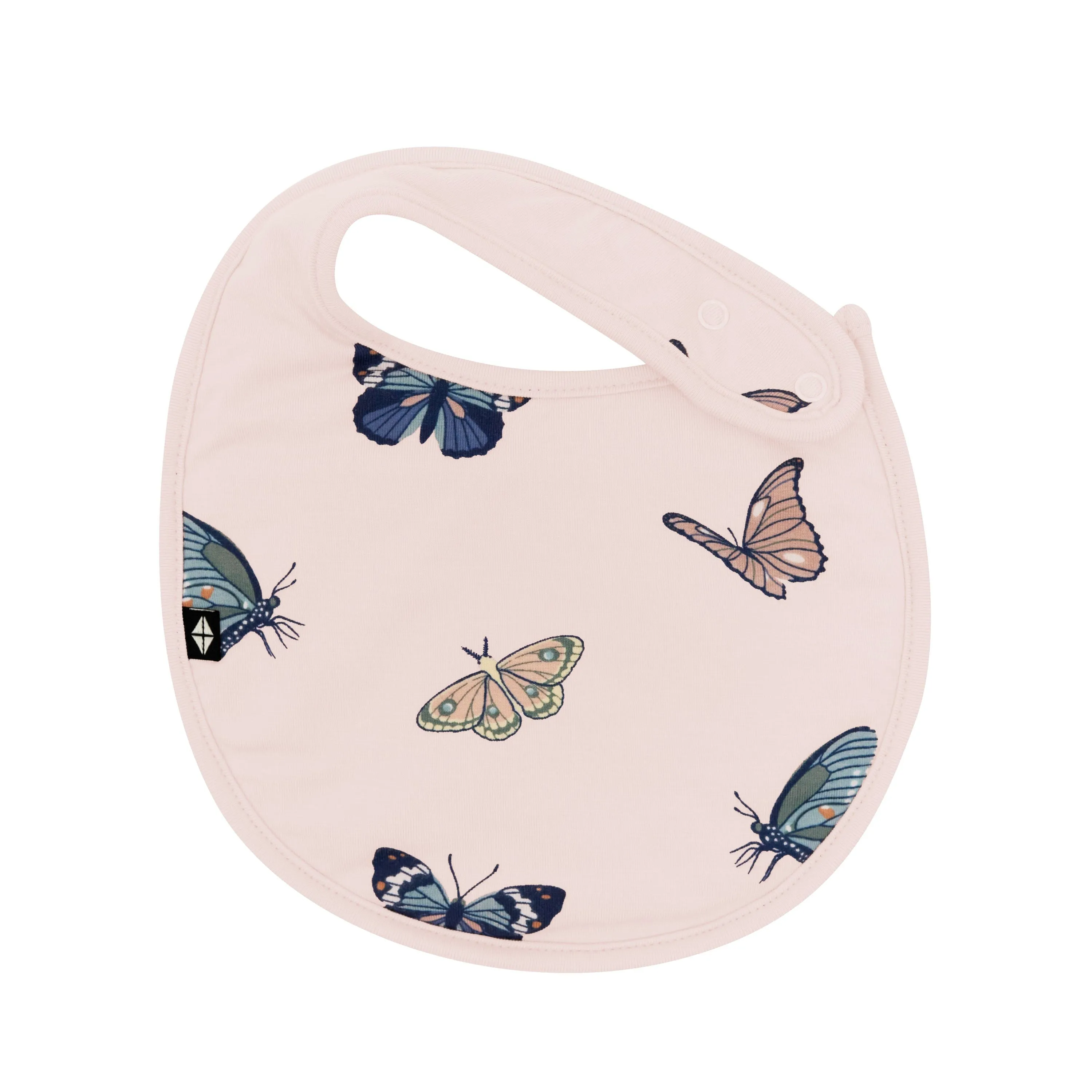Cushy Bib in Blush Butterfly