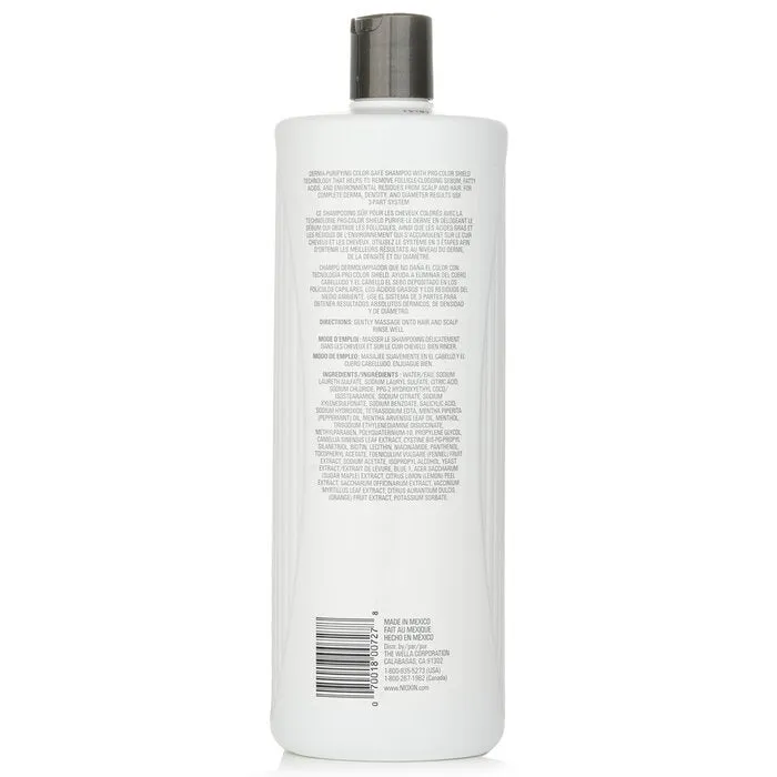 Derma Purifying System 3 Cleanser Shampoo (colored Hair, Light Thinning, Color Safe)