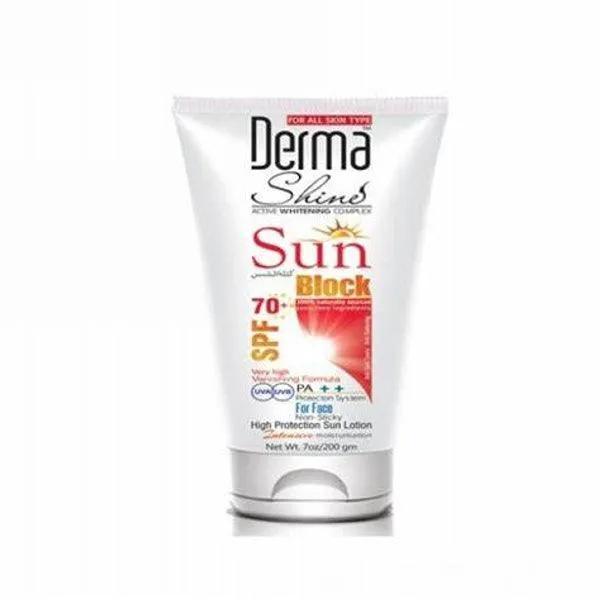 DERMA SHINE 70 SPF SUN BLOCK 200GM
