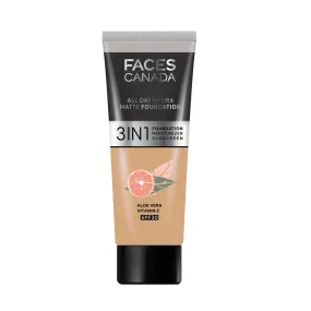 FACES CANADA All Day Hydra Matte Foundation Honey Beige 031 15ml