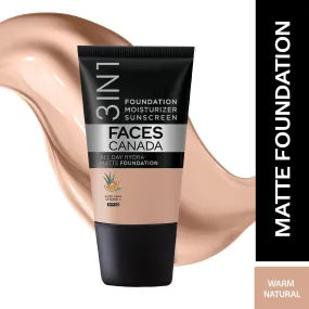 FC All Day Hydra Matte Foundation Warm Natural 021 18ml