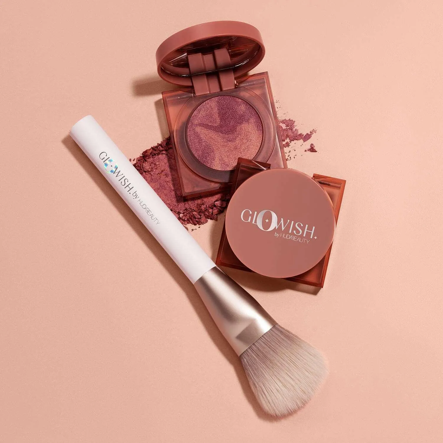 Hudabeauty - Glowish Cheeky Vegan Blush Powder - 2.5g - Caring Coral