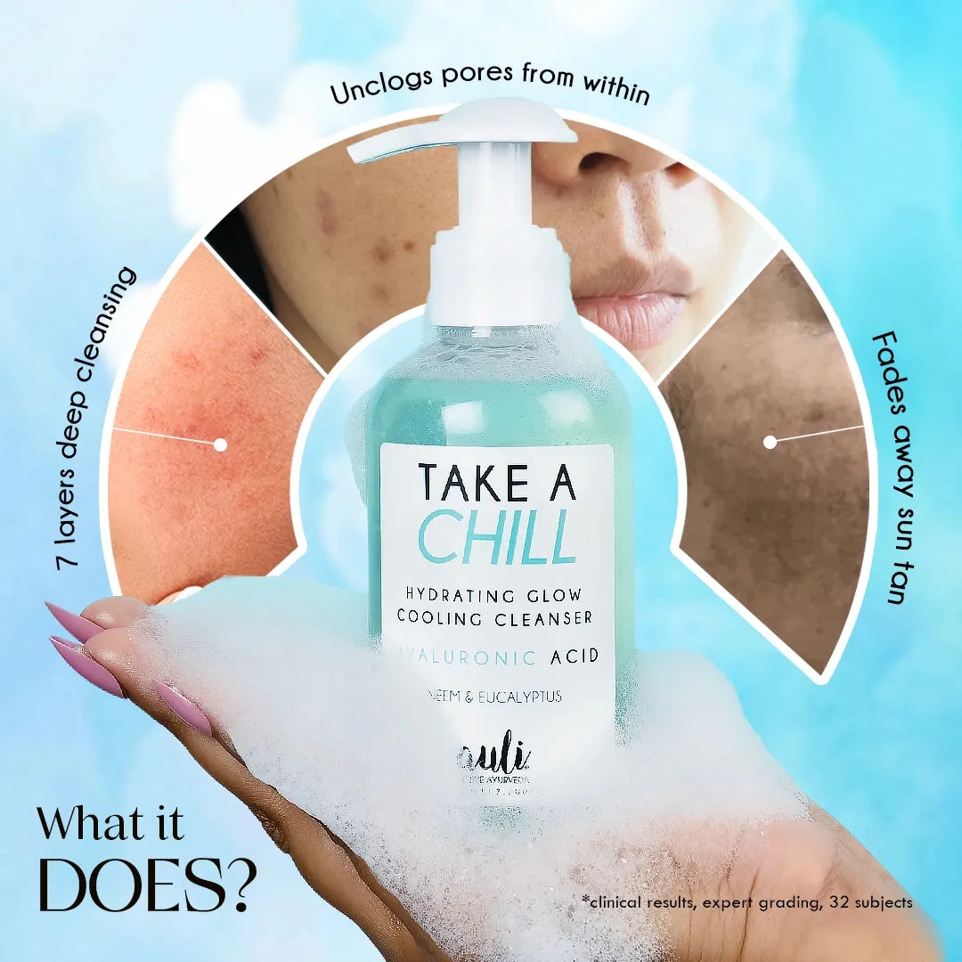 Hyaluronic Acid   Eucalyptus - Hydrating & Cooling Facial Cleanser - Take A Chill