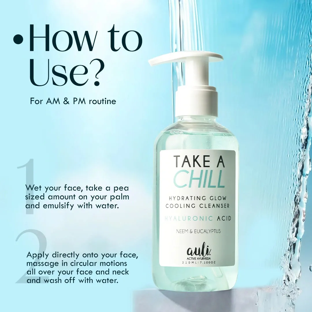 Hyaluronic Acid   Eucalyptus - Hydrating & Cooling Facial Cleanser - Take A Chill