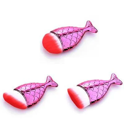 Iconic Beauty 3D Mermaid fish style makeup brush set