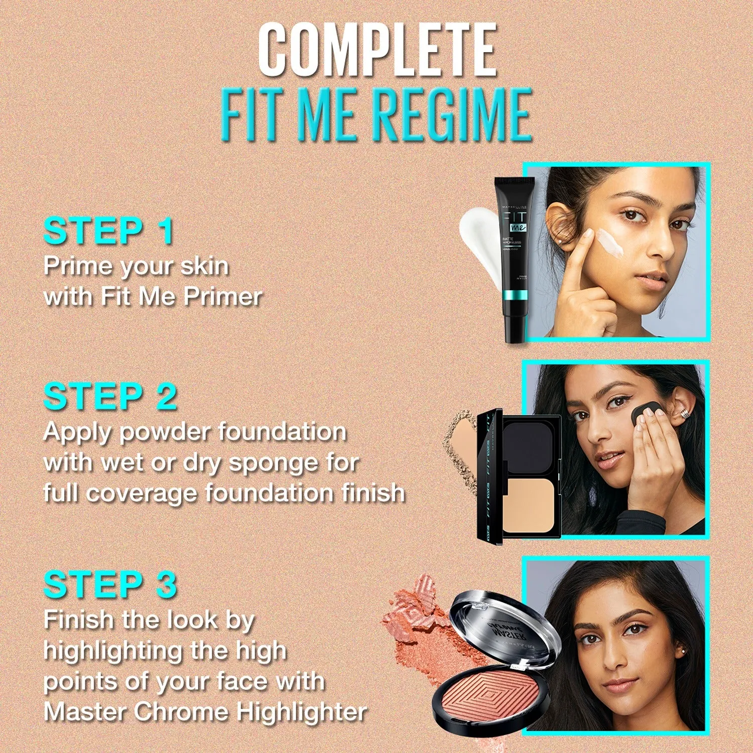 Maybelline New York Fit Me Ultimate Powder Foundation, Shade 310