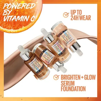 Maybelline Super Stay Skin Tint Foundation with Vitamin C Long Lasting Vegan Formula, Shade 3 03, 30 ml Maybelline New York