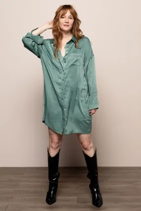 Not Your Boyfriend's Button Down in Sage