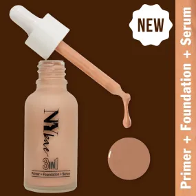 NY Bae 3 in 1  Primer   Foundation   Serum  - Cool Cashew 04 (30 ml) | Fair | Cool Undertone | Natural Finish | Medium Coverage