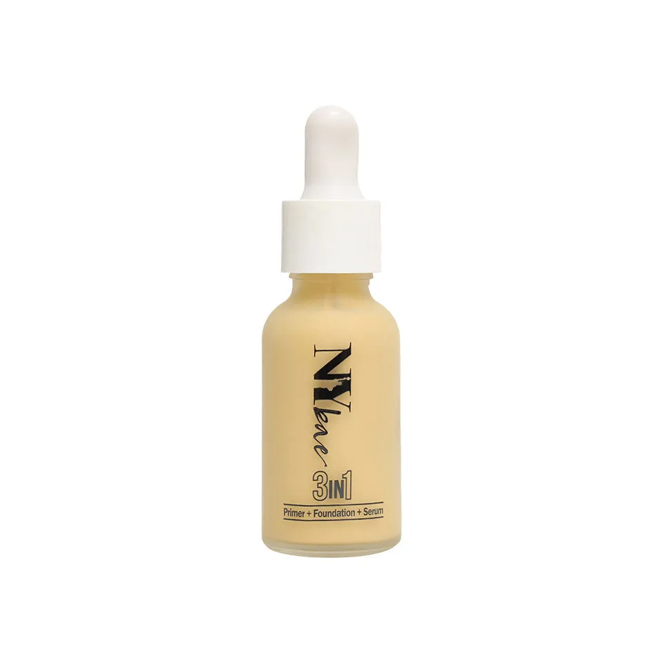 NY Bae 3 in 1 Primer   Foundation   Serum - Warm Vanilla 01 (30 ml) | Very Fair | Warm Undertone | Natural Finish | Medium Coverage