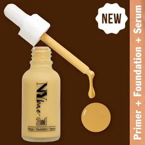 NY Bae 3 in 1 Primer   Foundation   Serum - Warm Vanilla 01 (30 ml) | Very Fair | Warm Undertone | Natural Finish | Medium Coverage