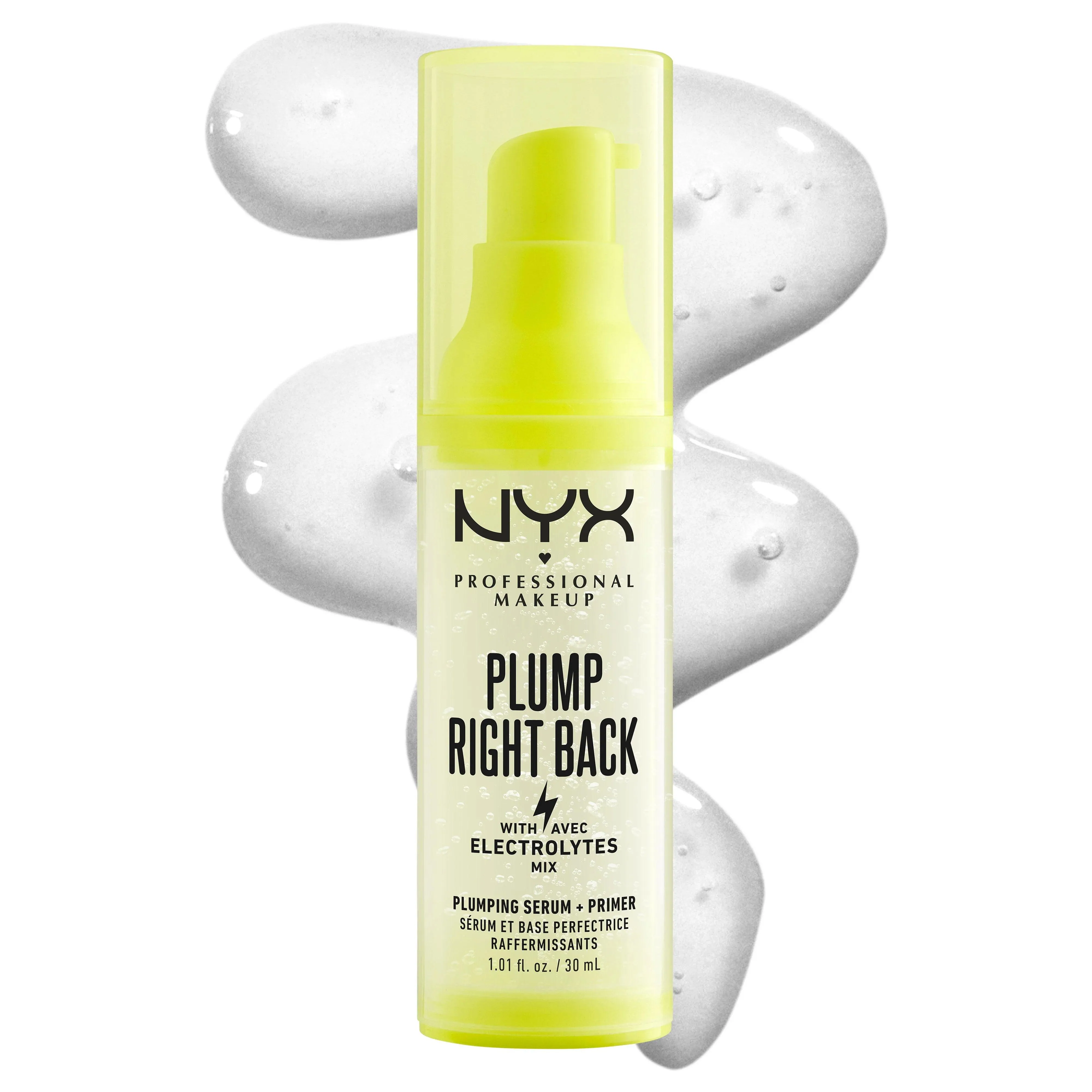 Nyx Professional Makeup Plump Right Back Primer   Serum Makeup-Gripping Serum Primer With Electrolytes