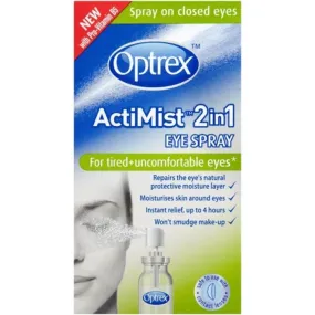 Optrex Actimist 2in1 Tired   Uncomfortable Eye Spray 10ml