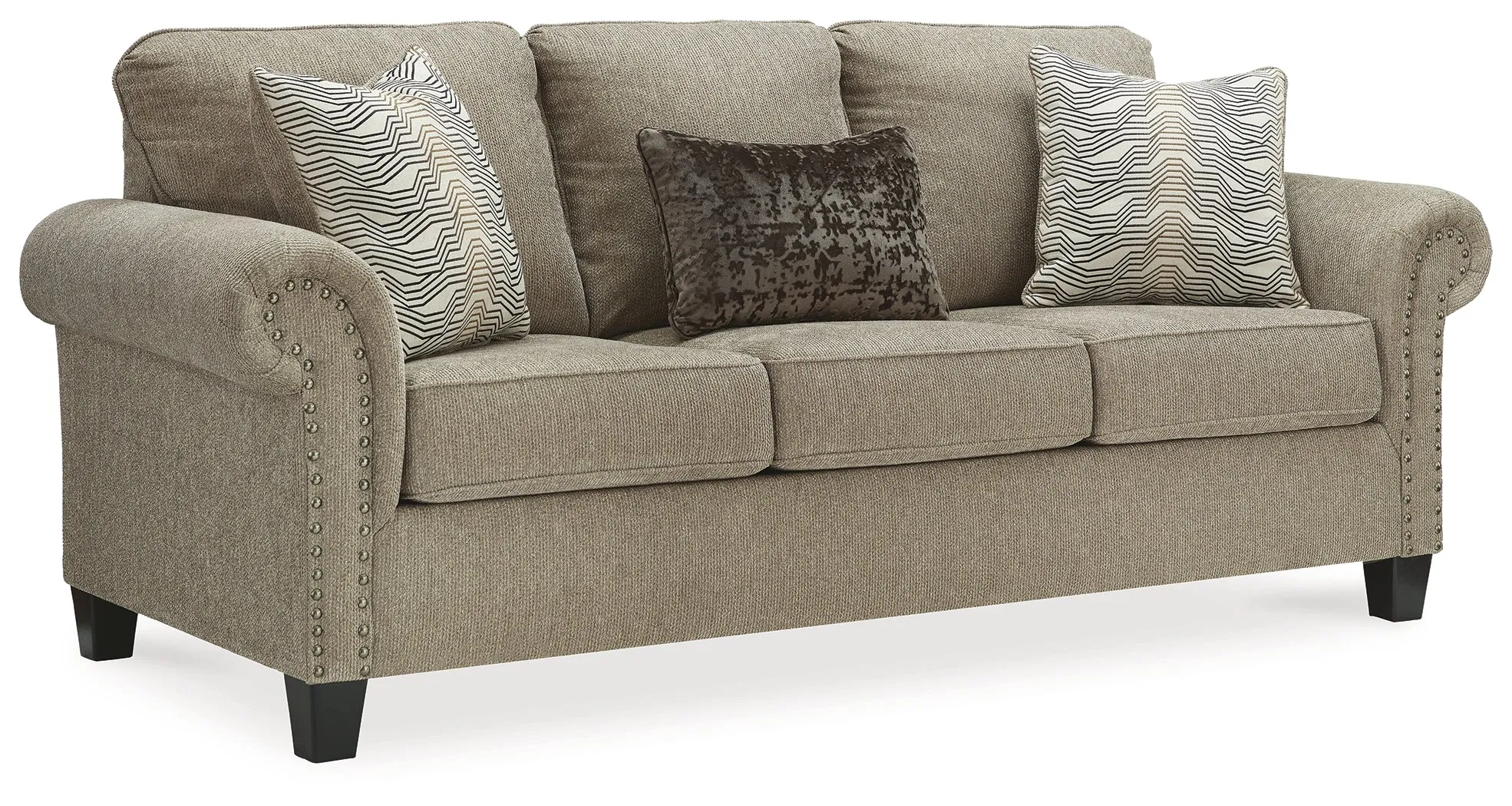 Shewsbury Sofa and Loveseat in Pewter