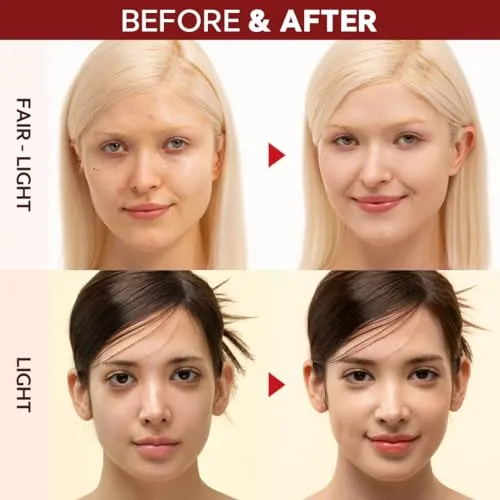 TIRTIR Mask Fit Red Cushion Foundation | Japan's No.1 Choice for Glass skin, Long-Lasting, Lightweight, Buildable Coverage, Semi-Matte (21N Ivory, 0.63 Fl Oz (Pack of 1))